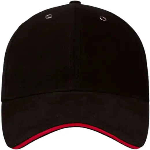 FWRD Classic Sandwich Cap Black-Red Front